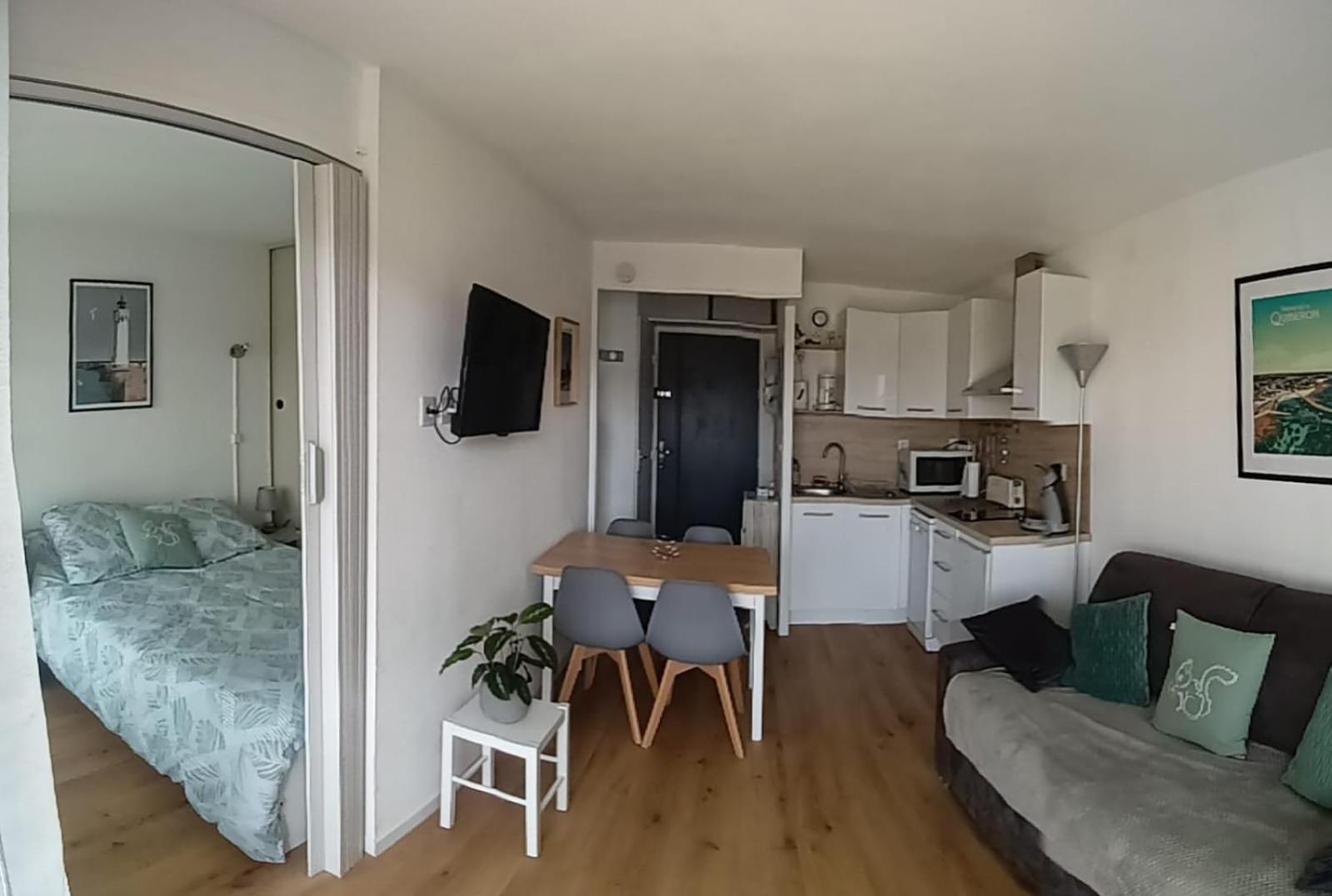 Appartement Cocon A Quiberon Dans Residence Calme, Plages Et Centre Ville A Pied Ou A Velo Pour 2 A 4 Personnes Eksteriør billede